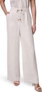 Donna Karan New York Crinkle Tie Waist Wide Leg Pants