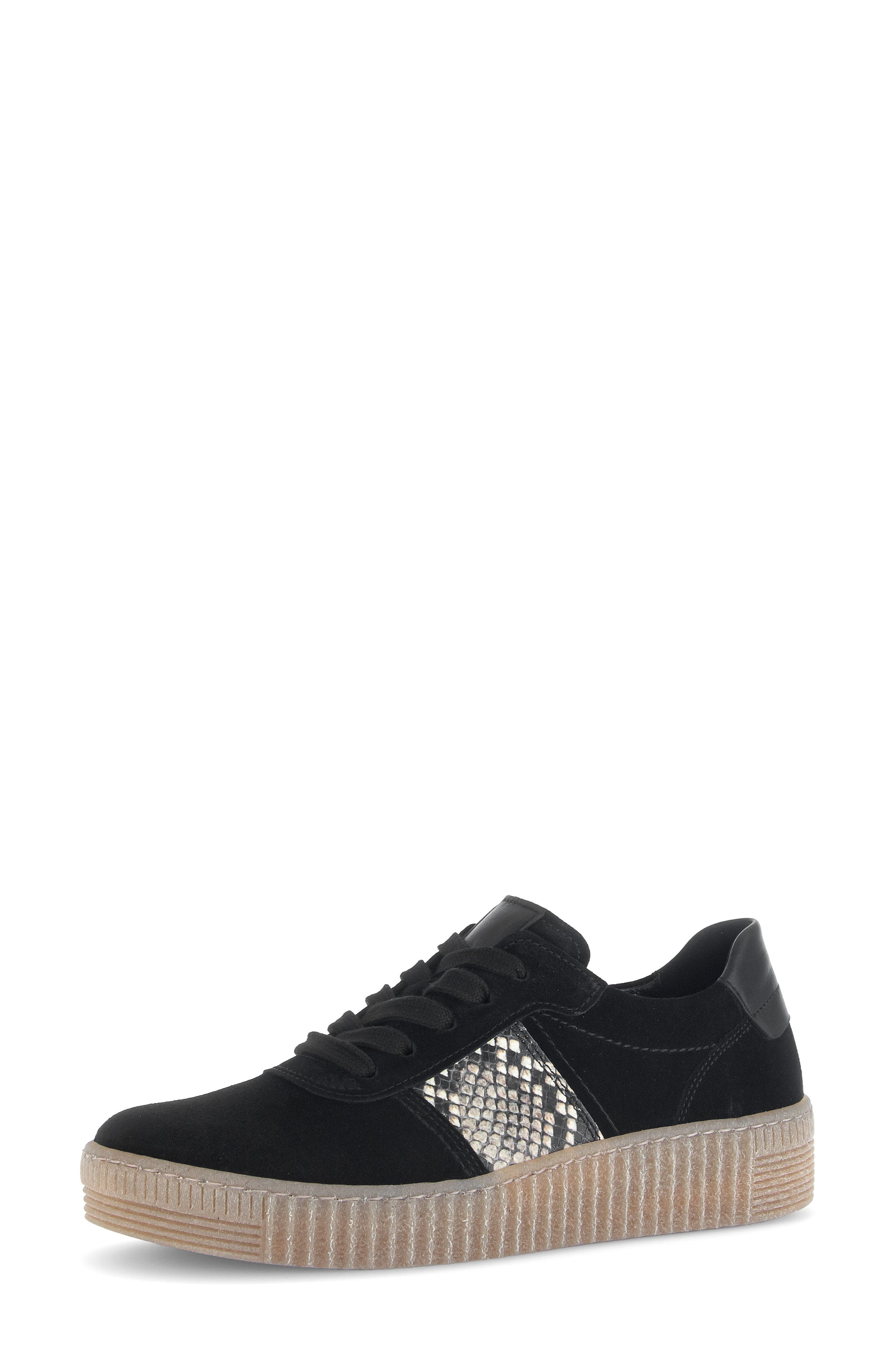 Gabor Snakeskin Embossed Sneaker, Main, color, 