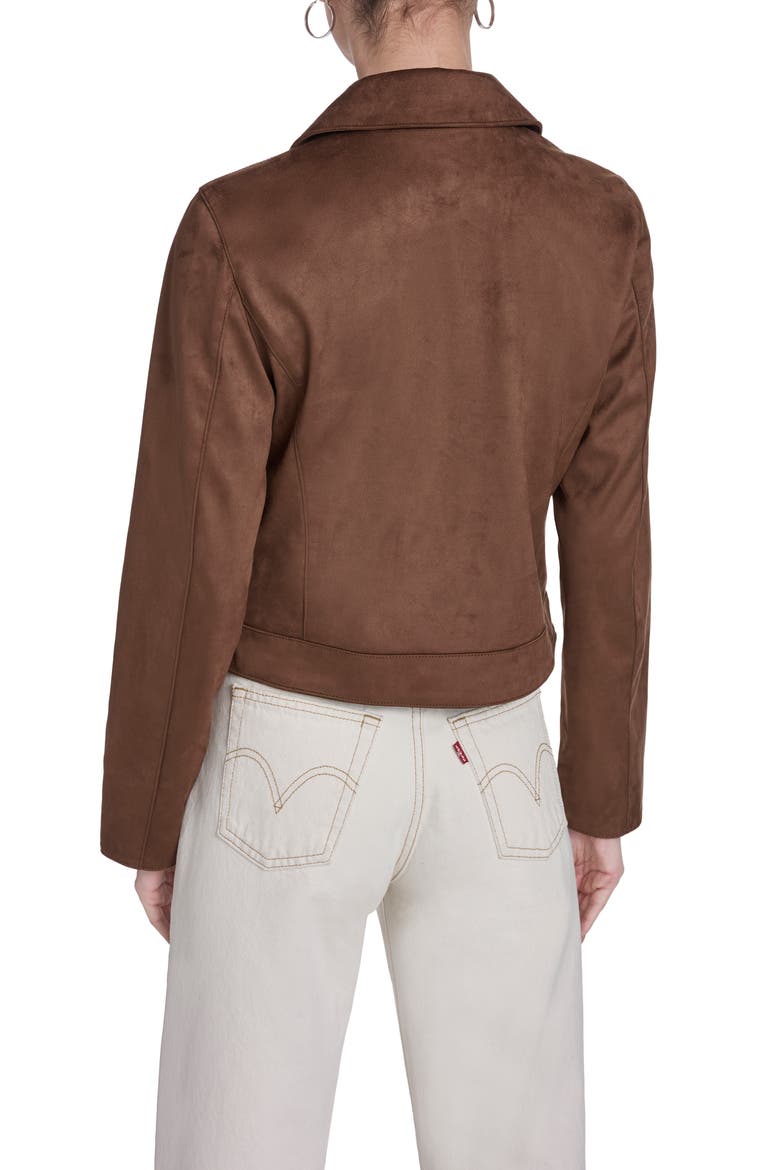 Faux Suede Jacket, Alternate, color, MAPLE FAUX SUEDE
