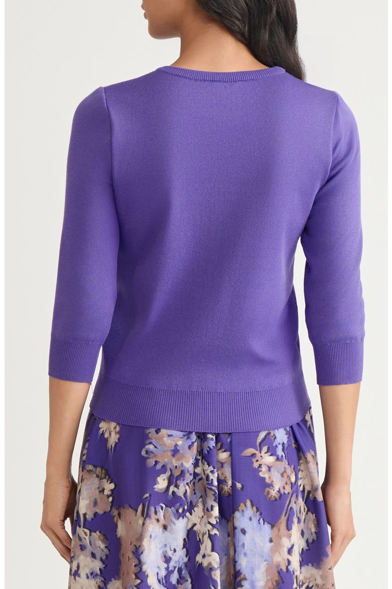 Embroidered Floral Sweater, Alternate, color, PURPLE MULTI
