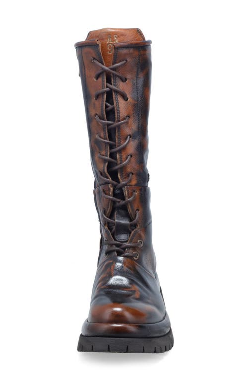 As98 A.s.98 Donovan Distressed Leather Boot In Brown