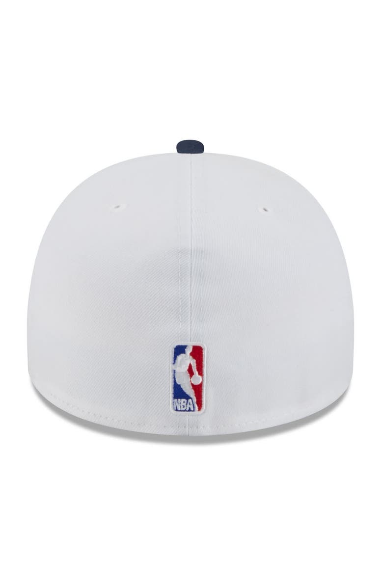 New Era Men's New Era White/Navy Washington Wizards 2025 NBA Draft A-Frame 59FIFTY Fitted Hat, Alternate, color, White