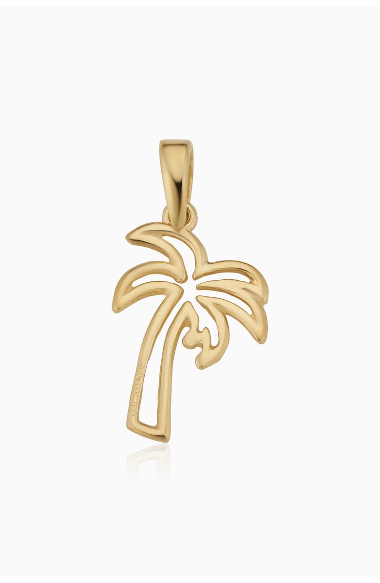 Oradina 14K Yellow Gold Royal Palms Pendant Charm, Alternate, color, Yellow Gold