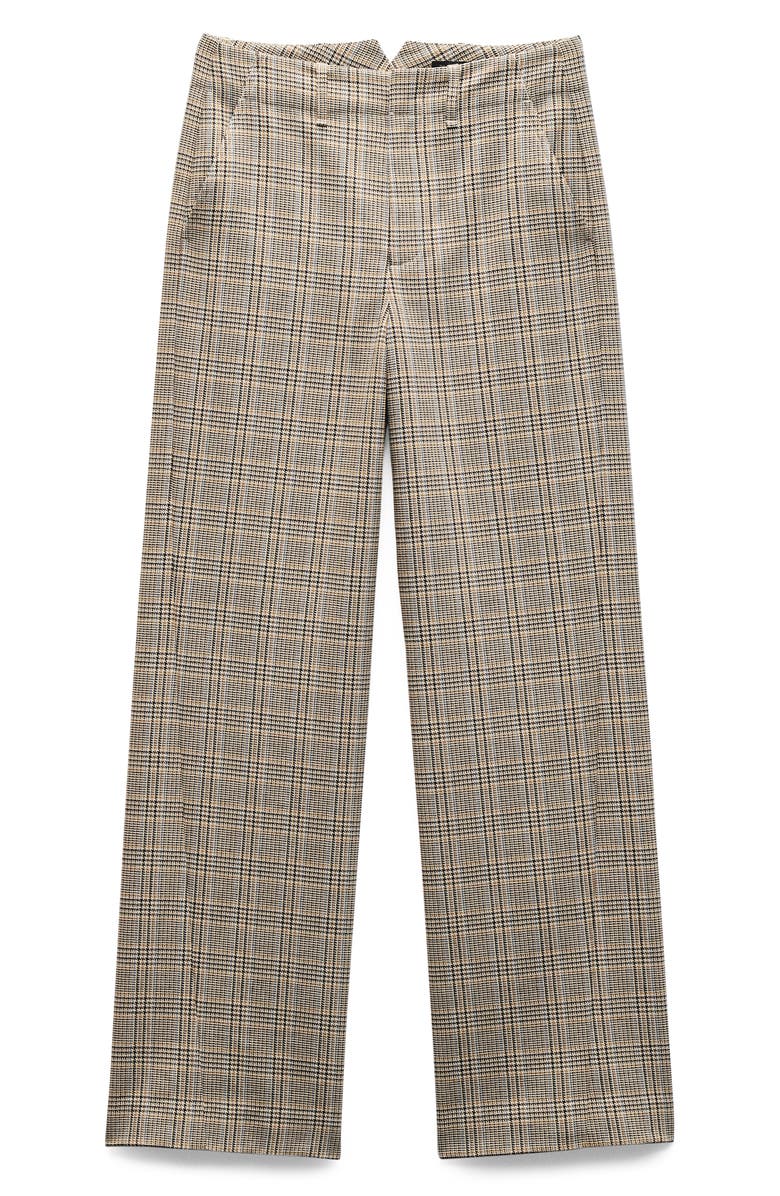 rag & bone Shea Plaid Wool Blend Pants, Alternate, color, 