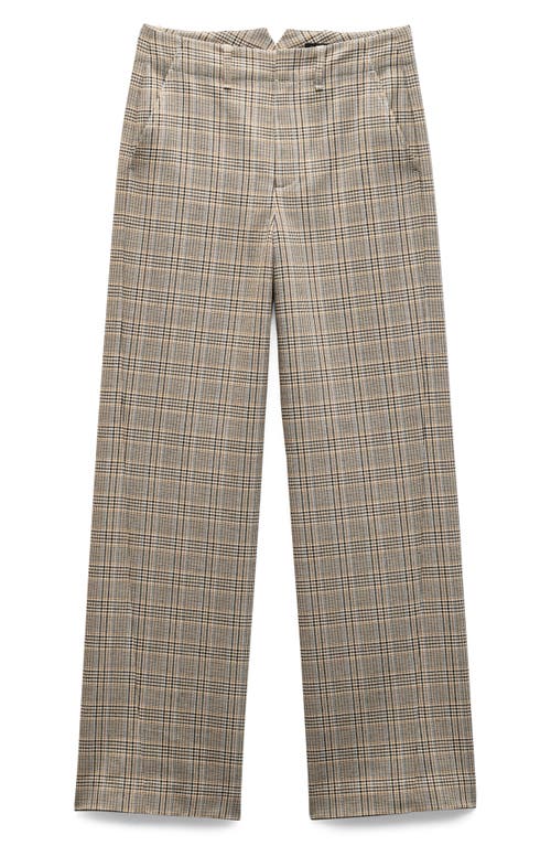 Rag & Bone Shea Plaid Wool Blend Pants In Multi