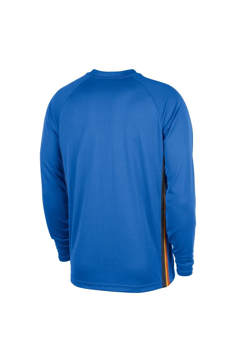 Nike Men's Nike Blue Oklahoma City Thunder 2025/26 Authentic Pre-Game Legend Dri-FIT Long Sleeve Shooting Shirt, Alternate, color, Blue