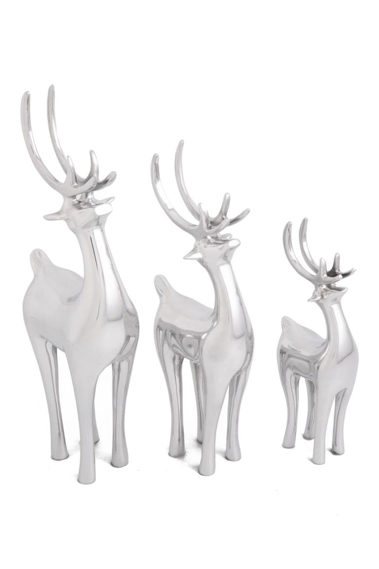Set of 3 Reindeer, Main, color, SILVER