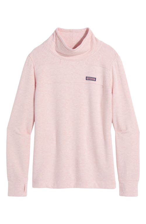 Vineyard Vines Shep Dreamcloth® Turtleneck Knit Shirt In Flamingo Heather
