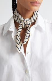 TOTEME Signature Logo Square Silk Scarf