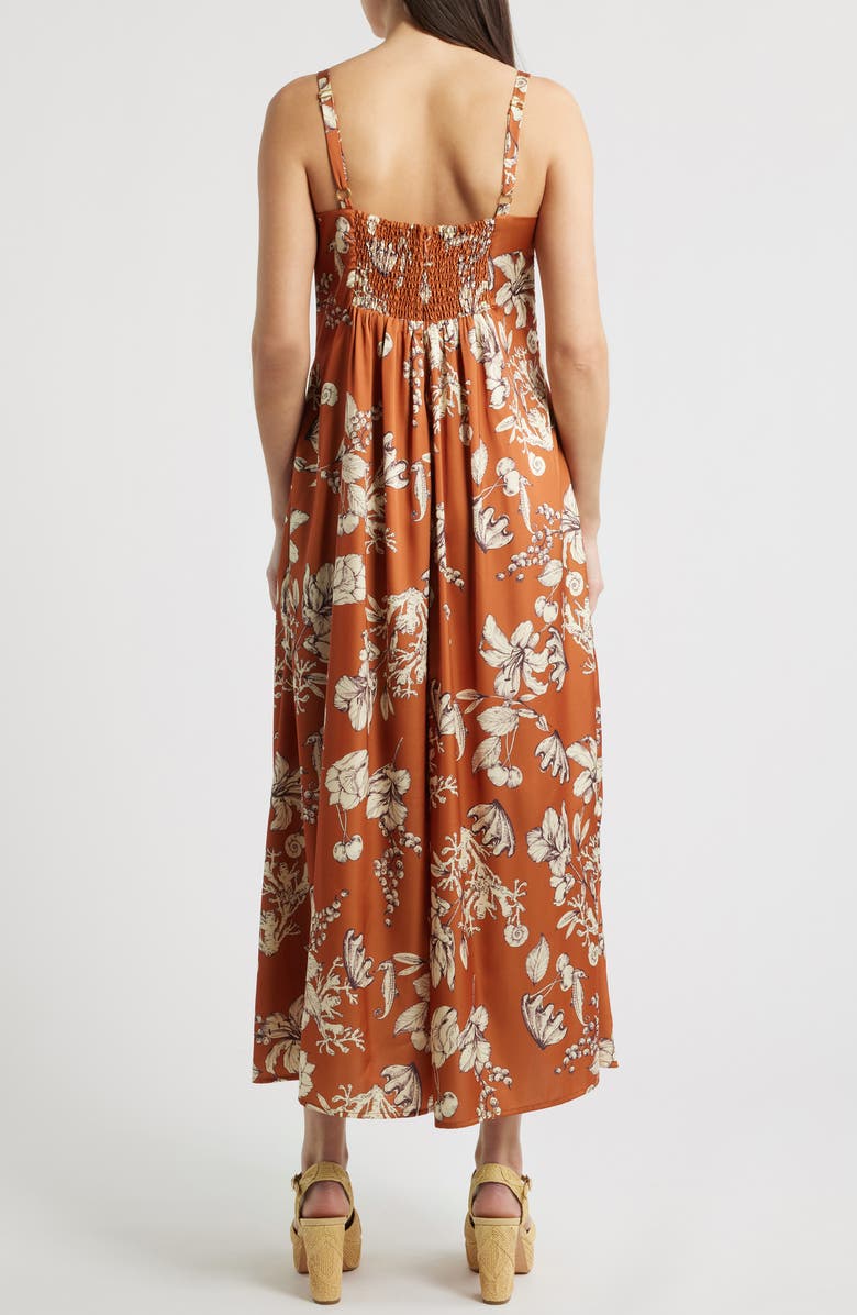 CIEBON Carisa Sleeveless Flare Maxi Dress, Alternate, color, Amber