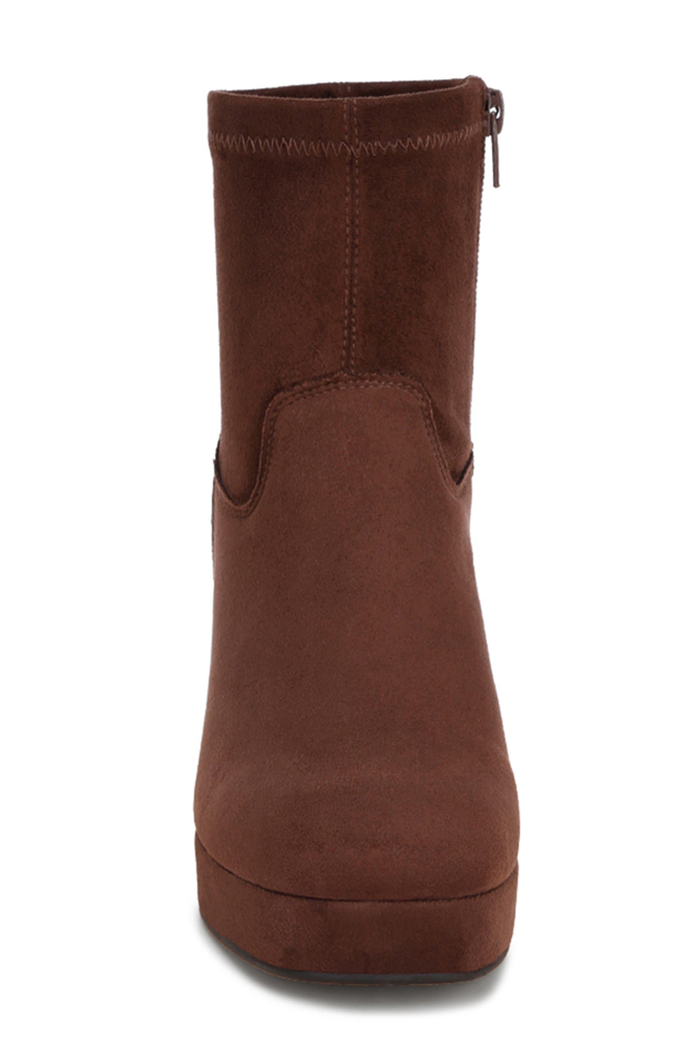Antbera Platform Bootie, Alternate, color, BROWN SUEDE