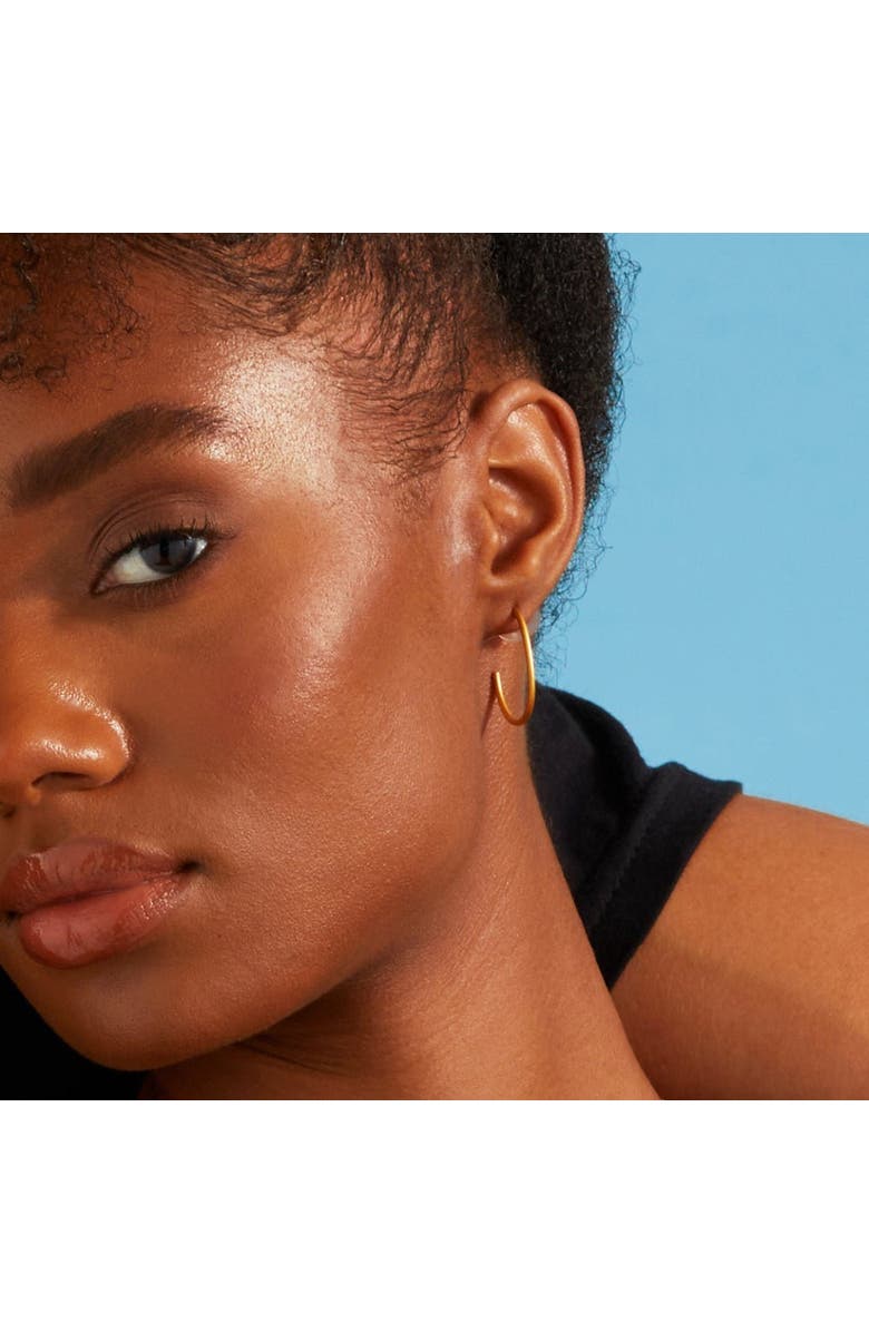 7879 Medium Hoop Earrings, Alternate, color, Gold 9K