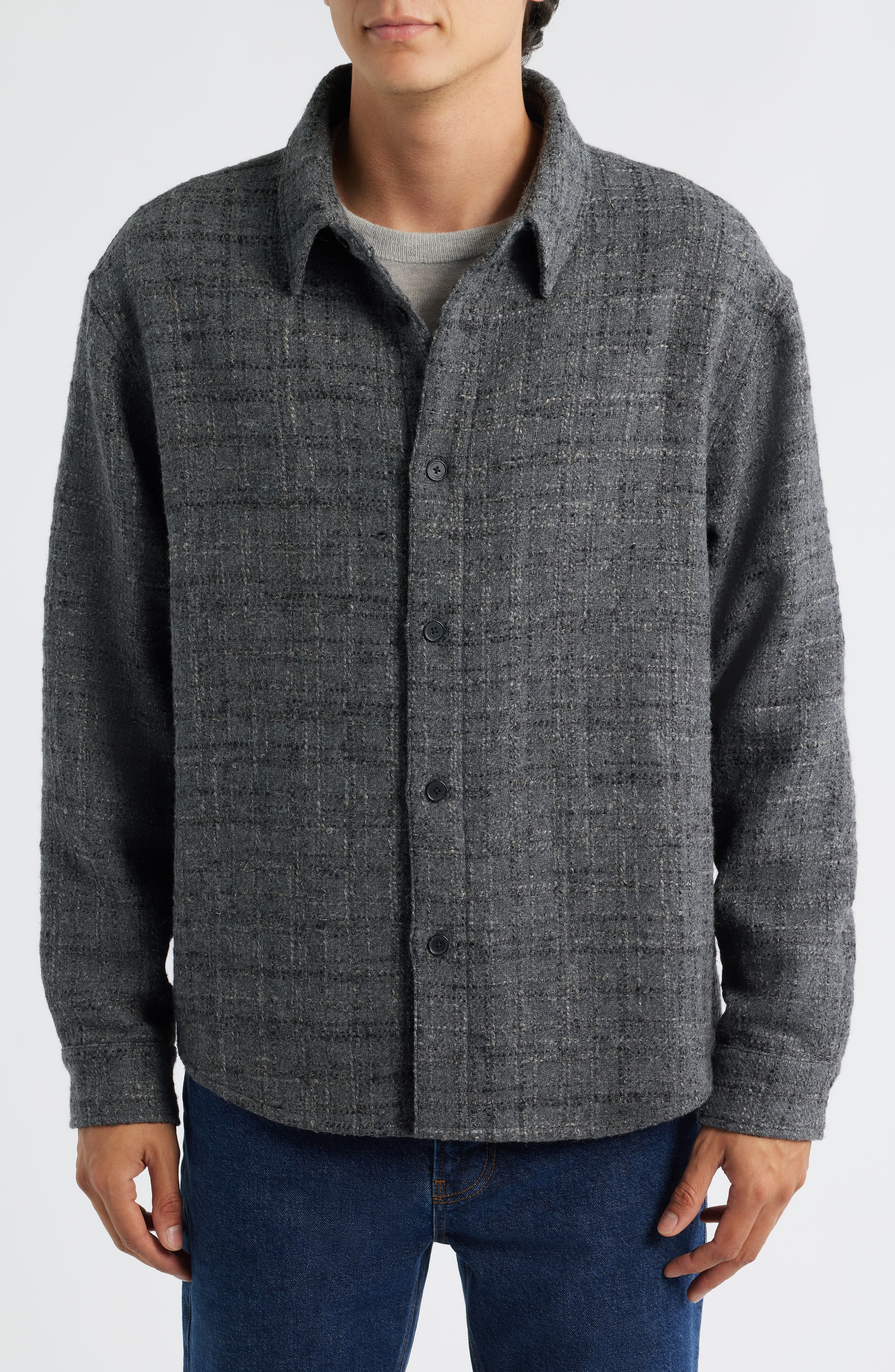 Tweed Overshirt - image 2