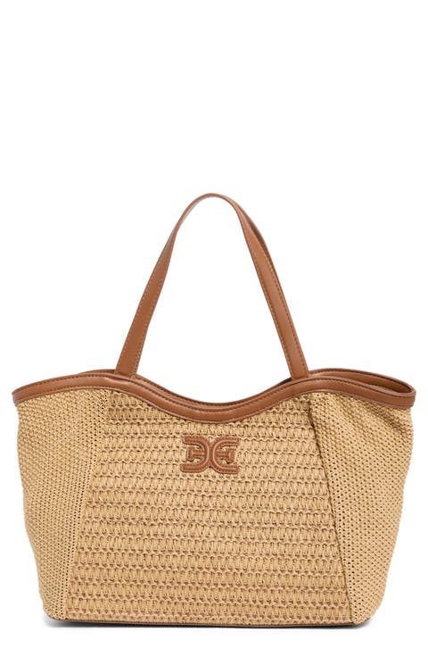 Ilsie Large Raffia Tote Bag