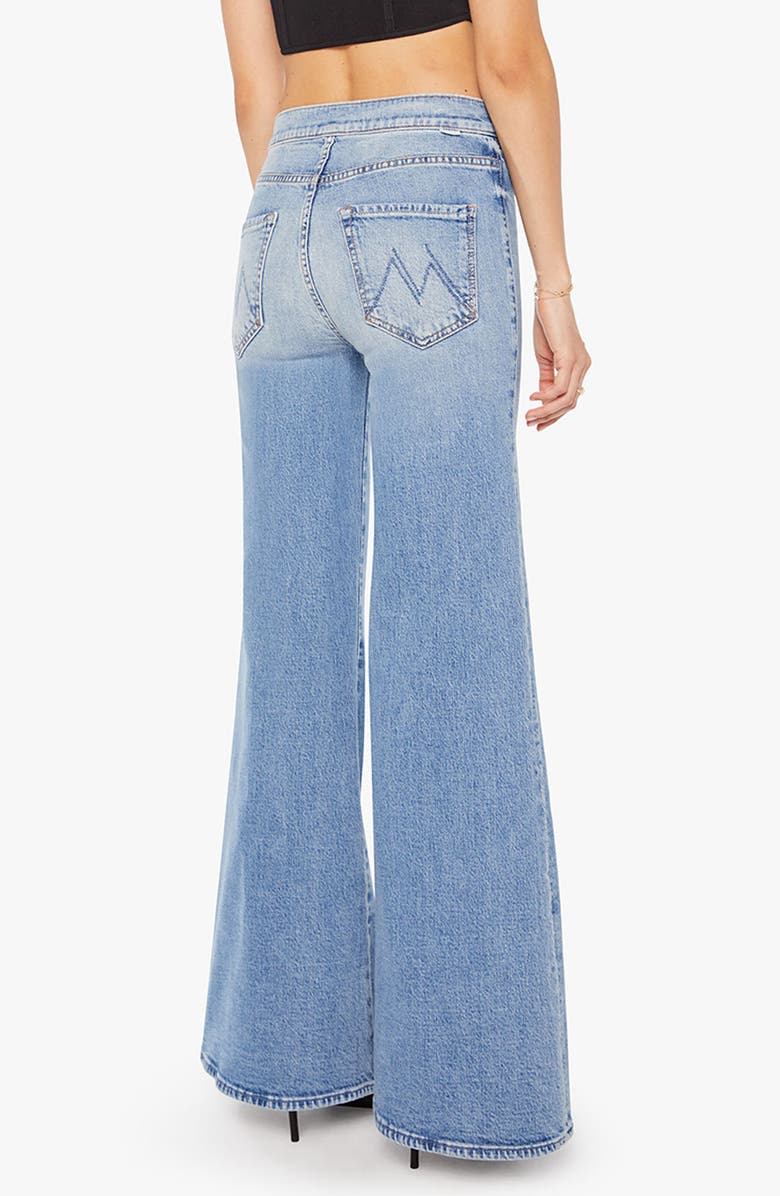 MOTHER The Tab Roller Skimp Wide Leg Jeans, Alternate, color, Fight For Your Right