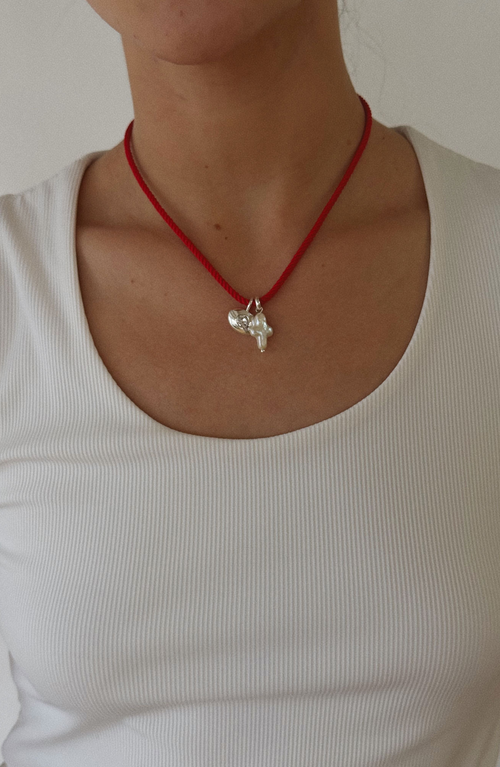 Joiana Jewelry The Rope Necklace In Red