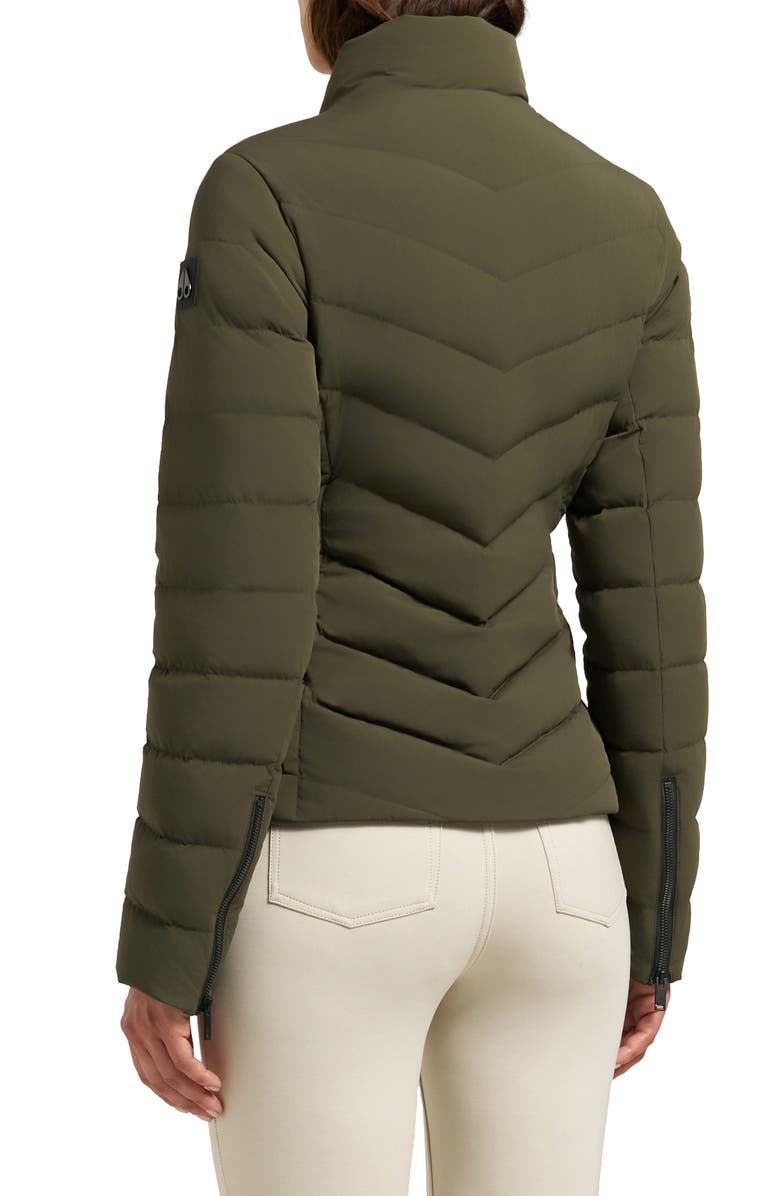 Moose Knuckles Elora Water Repellent 800 Fill Power Down Jacket, Alternate, color, Dark Olive