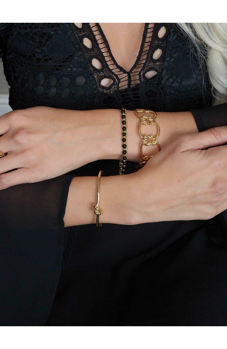 Hollywood Sensation Beaded Friendship Bracelet, Alternate, color, Silver