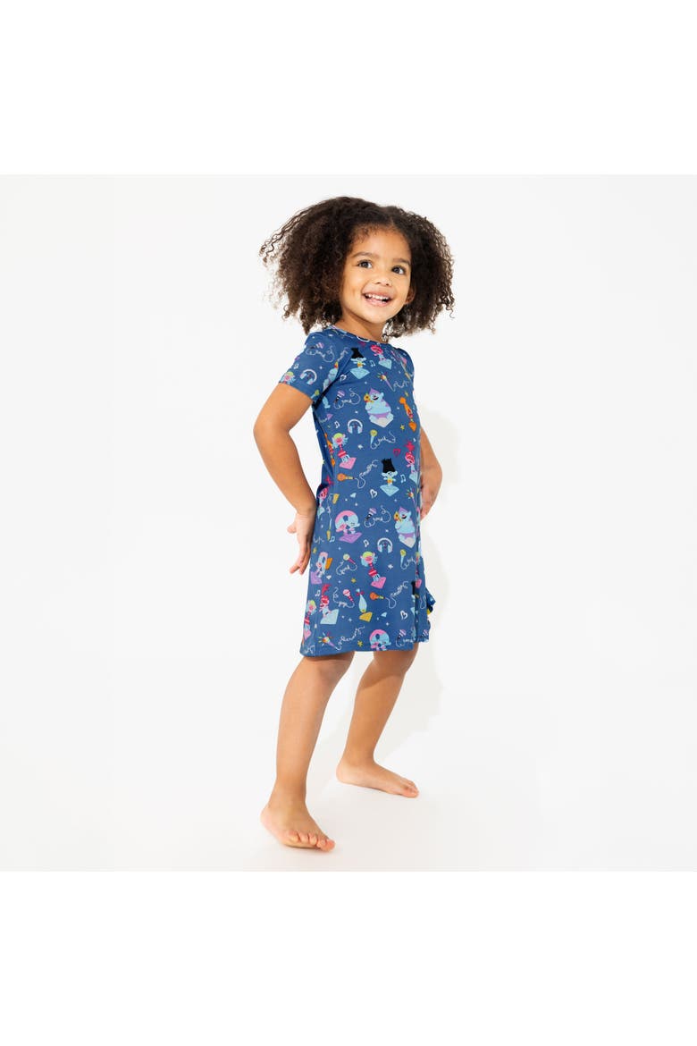 Kids' Trolls Music Short Sleeve Dress, Alternate, color, Trolls Music