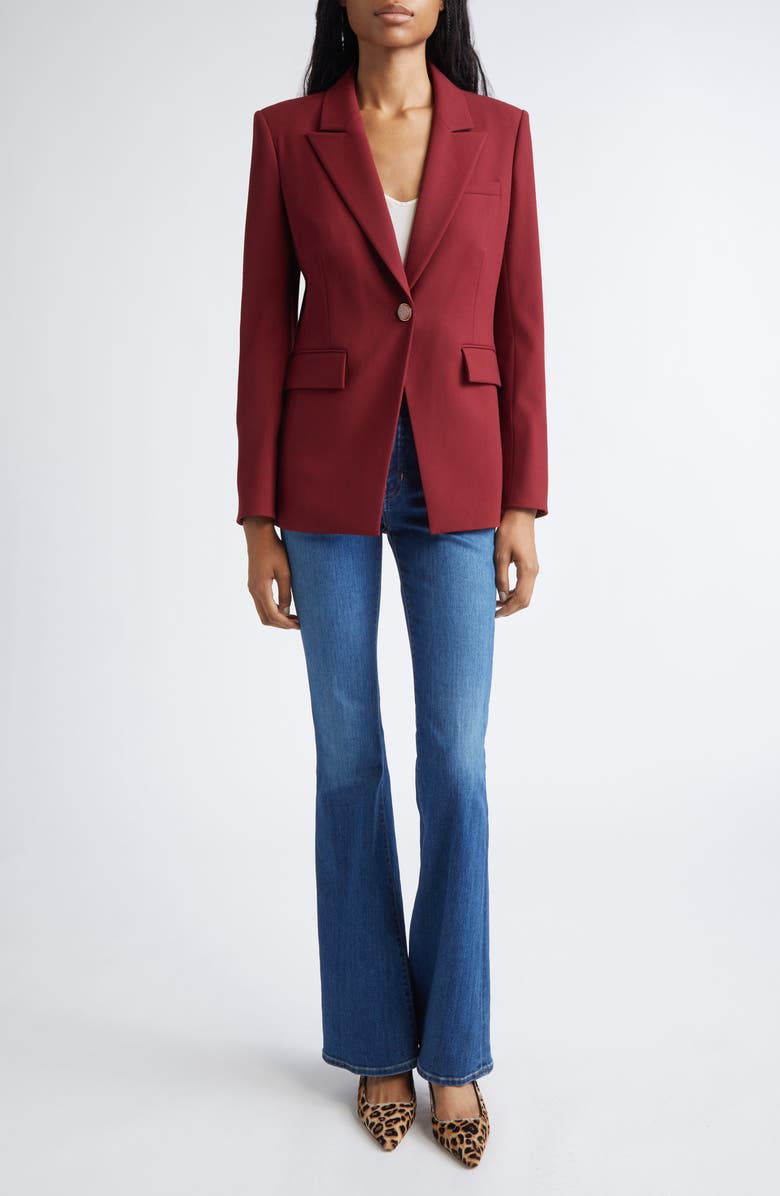 Veronica Beard Naira Dickey Jacket, Alternate, color, Cabernet