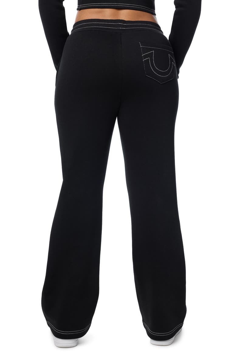Straight Leg Fleece Pants, Alternate, color, JET BLACK