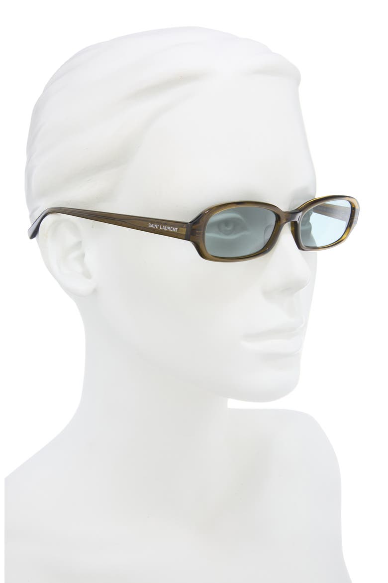 Erin 52mm Rectangular Sunglasses, Alternate, color, BROWN