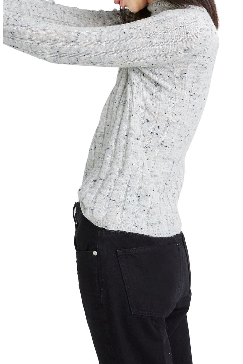 Donegal Evercrest Coziest Yarn Turtleneck Sweater, Alternate, color, DONEGAL SMOKE