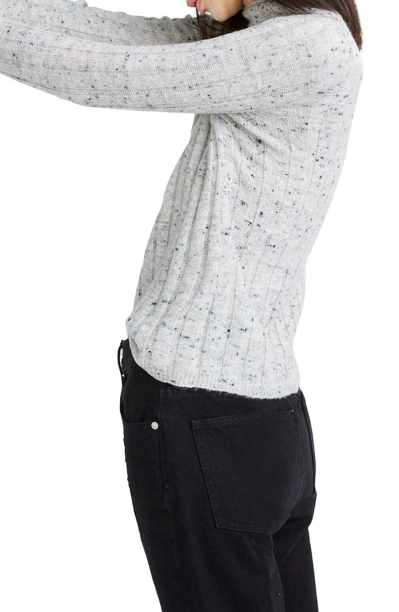 Madewell Donegal Evercrest Coziest Yarn Turtleneck Sweater, Alternate, color,