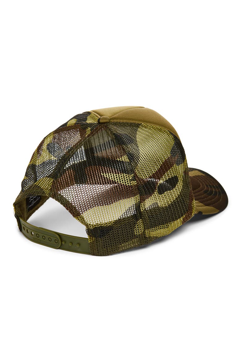 Smoke Show Trucker Hat, Alternate, color, SPLIT CAMO/ WHITE