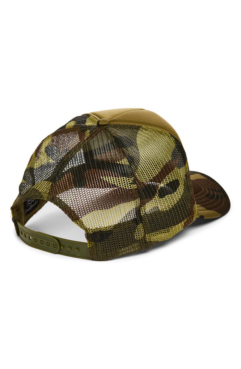 Local Beach Smoke Show Trucker Hat, Alternate, color, Split Camo/ White