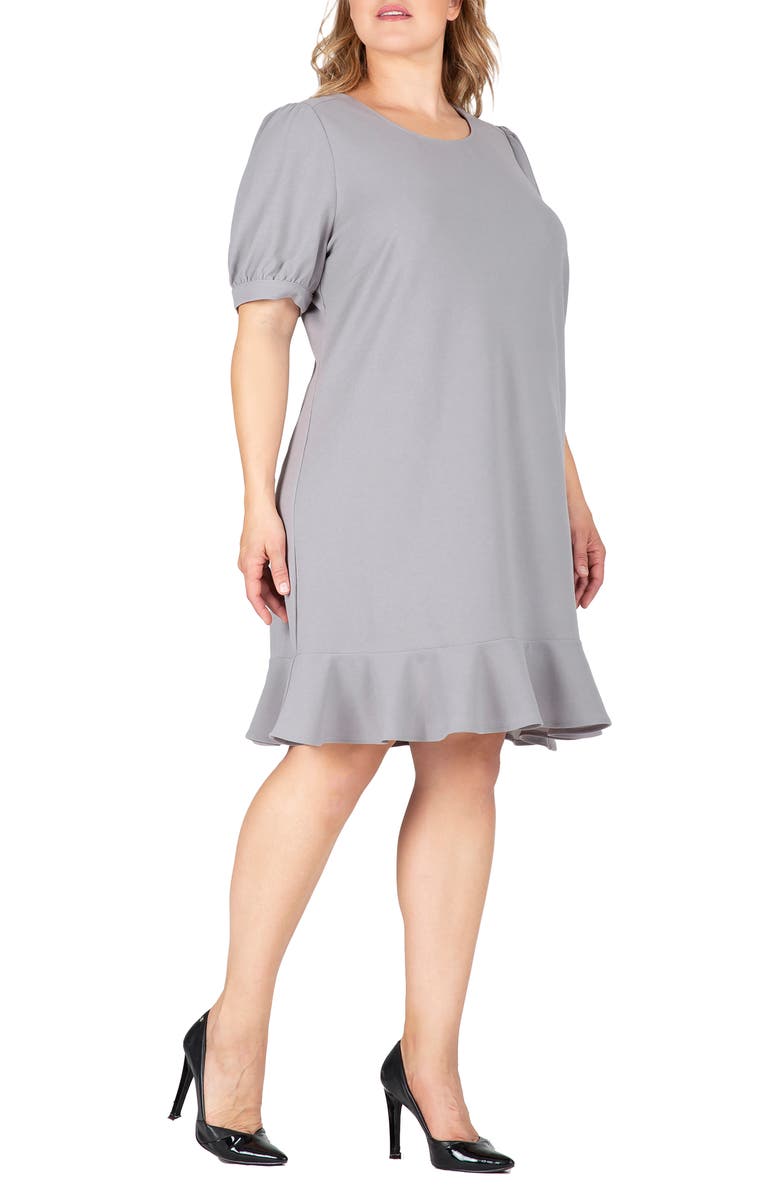 Standards & Practices Crepe Knit Dress, Alternate, color, Grey