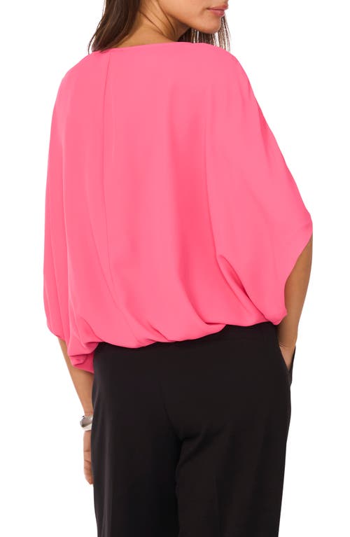 VINCE CAMUTO VINCE CAMUTO CRÉPE DE CHINE BUBBLE TOP
