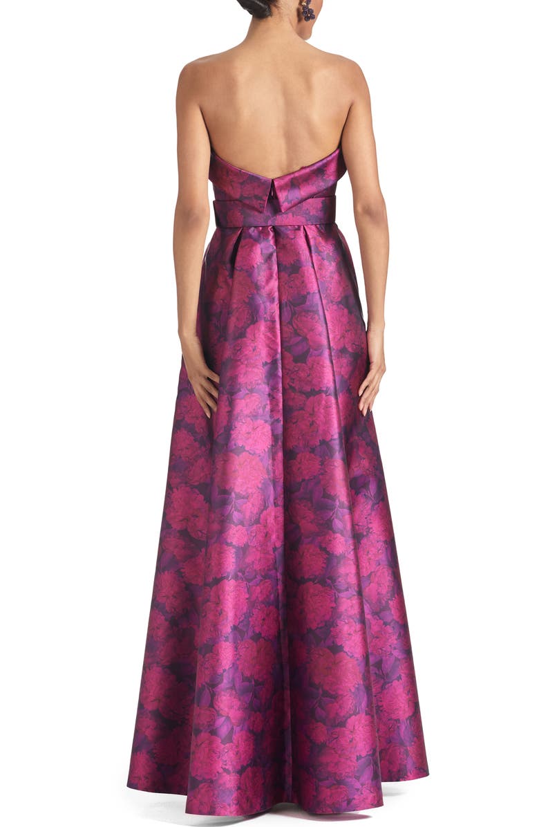 gold maxi dress with sleeves Rose Sequin Gold Detail Interior of a dress Color Name:CRIMSON HAZE Size:20 (3Y)