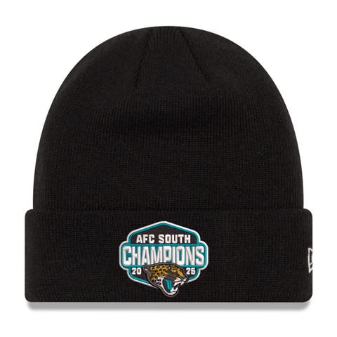 Men's New Era  Black Jacksonville Jaguars 2025 AFC South Division Champions Cuffed Knit Hat