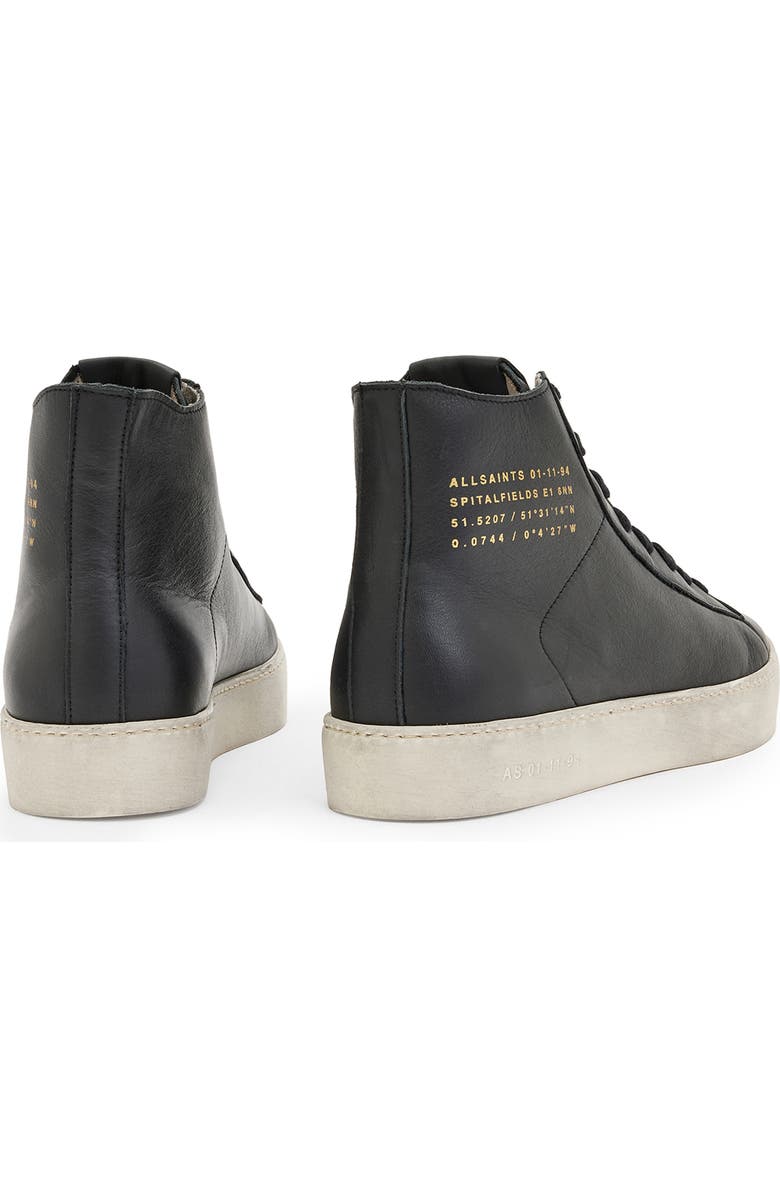 AllSaints Tana High Top Sneaker, Alternate, color, Black