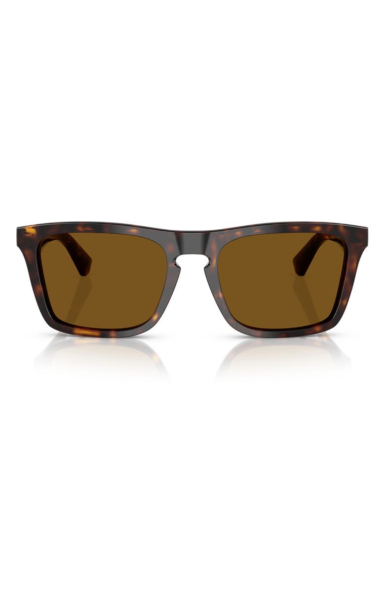 Burberry 57mm Square Sunglasses, Main, color, Dark Havana