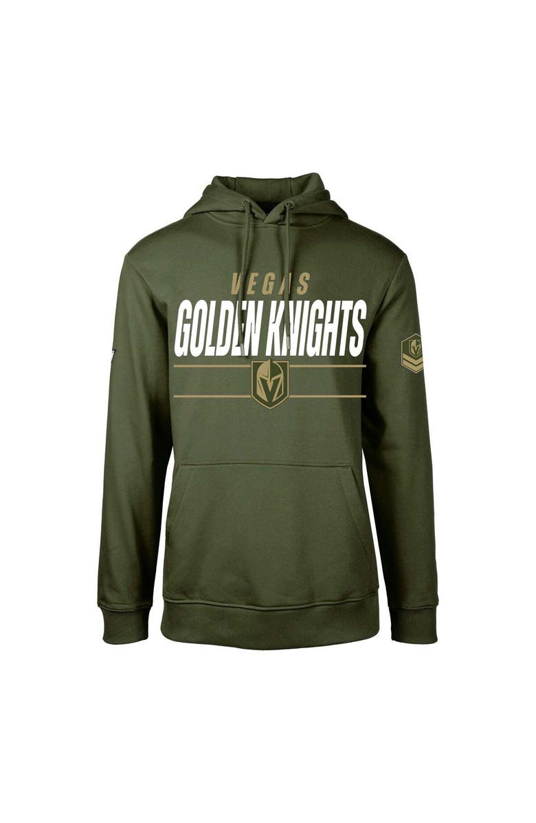 LEVELWEAR Men's Levelwear Olive Vegas Golden Knights Delta Podium Fleece Pullover Hoodie, Main, color, Olive