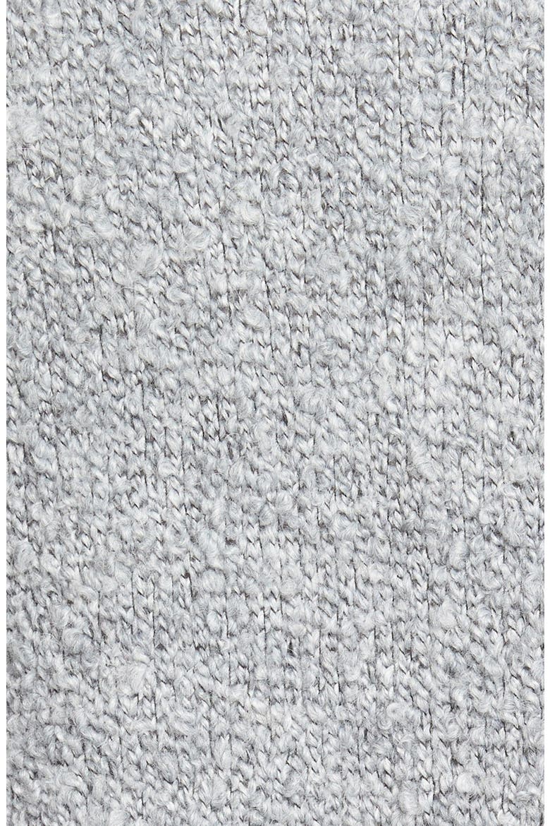 Long Bouclé Open Cardigan, Alternate, color, HEATHER GREY BOUCLE