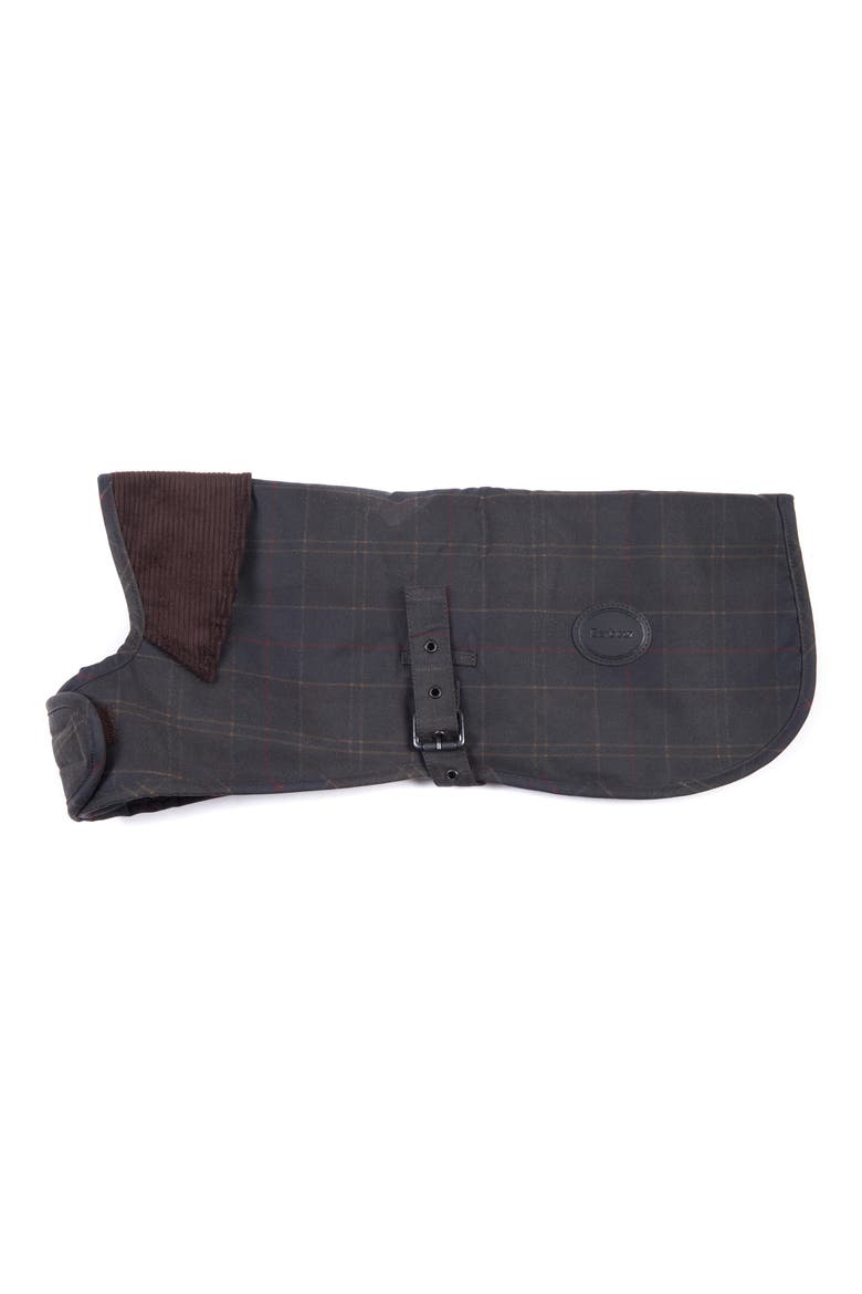 Waxed Cotton Dog Coat, Main, color, OLIVE