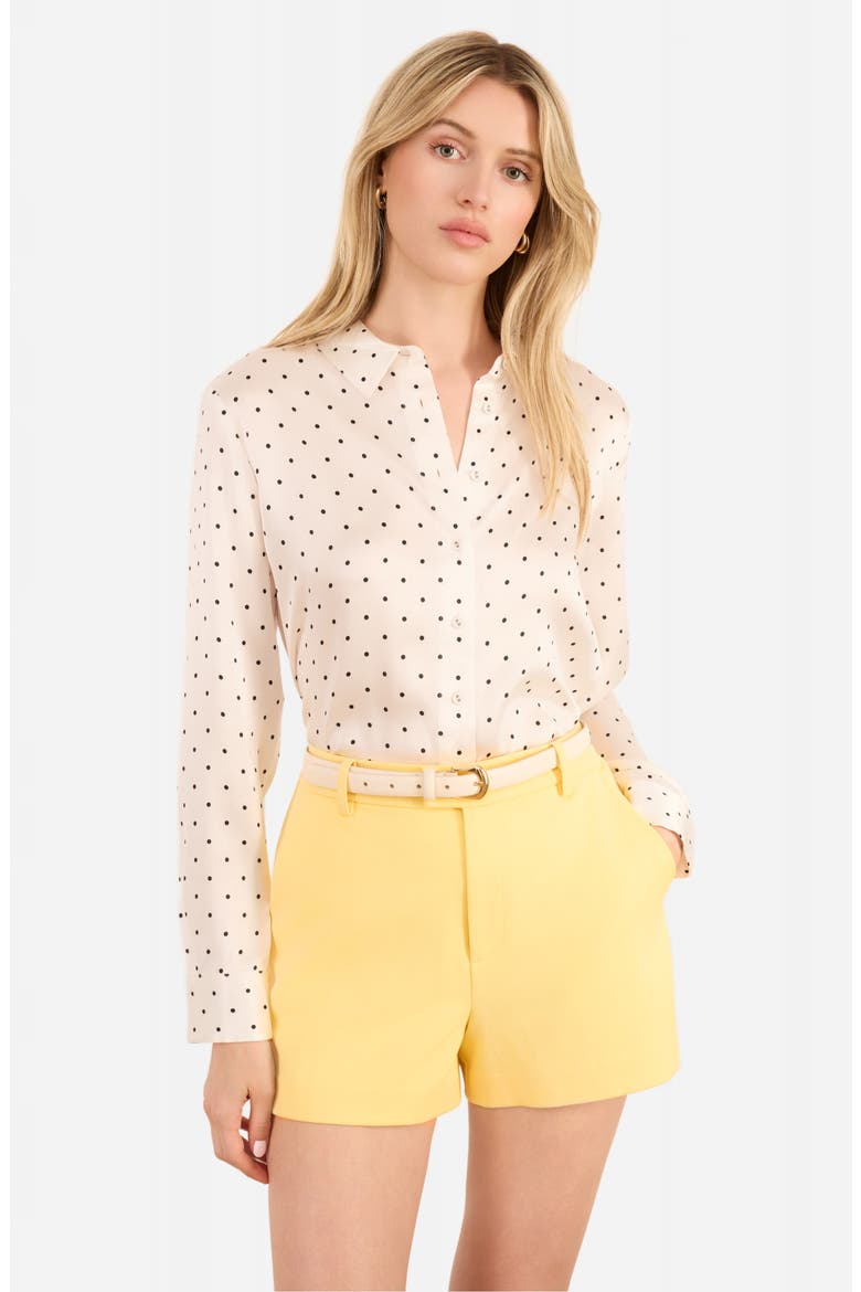 Hana High Waist Shorts, Alternate, color, CUSTARD