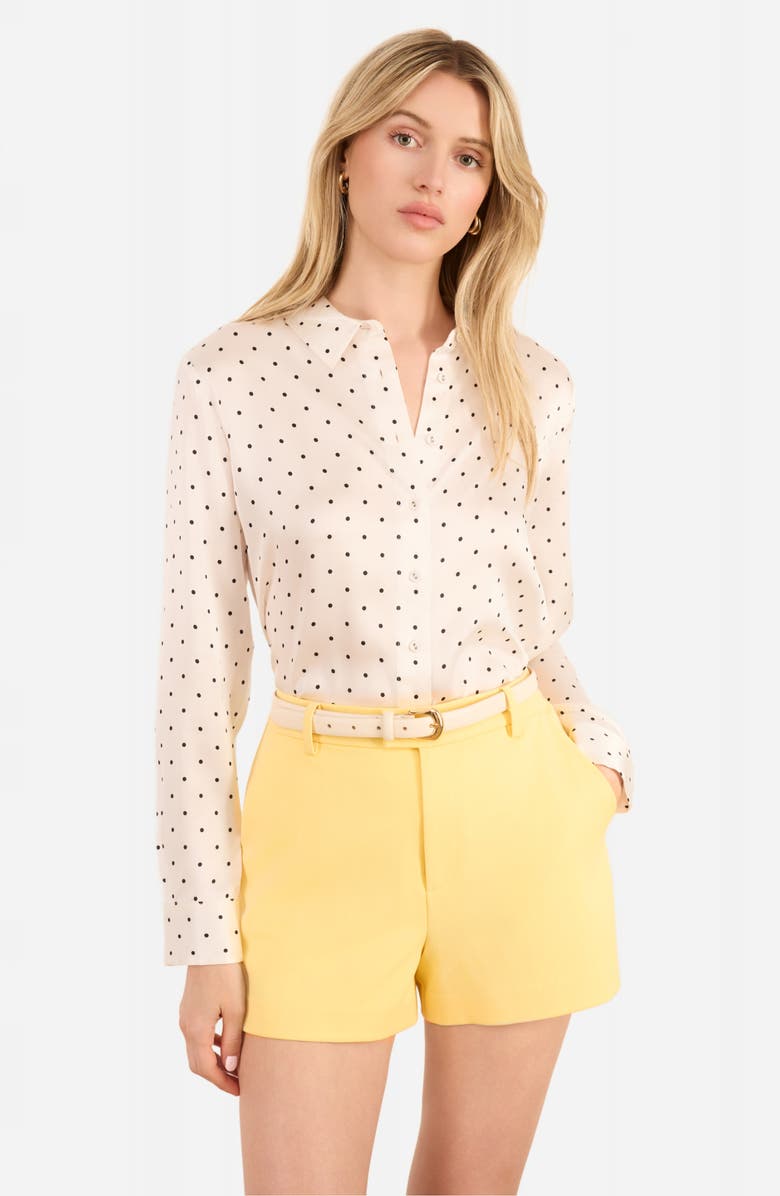 CAMI NYC Hana High Waist Shorts, Alternate, color, Custard