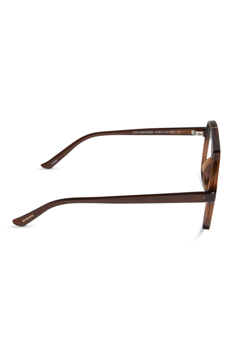 Tatum Aviator Blue Light Blocking Reading Glasses, Alternate, color, WHISKEY CRYSTAL