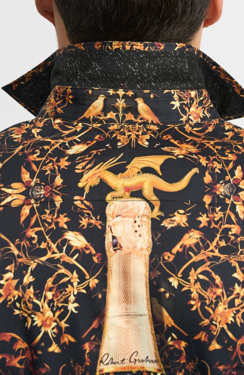 Robert Graham Brut Jacquard Woven Button-Up Shirt, Alternate, color, 