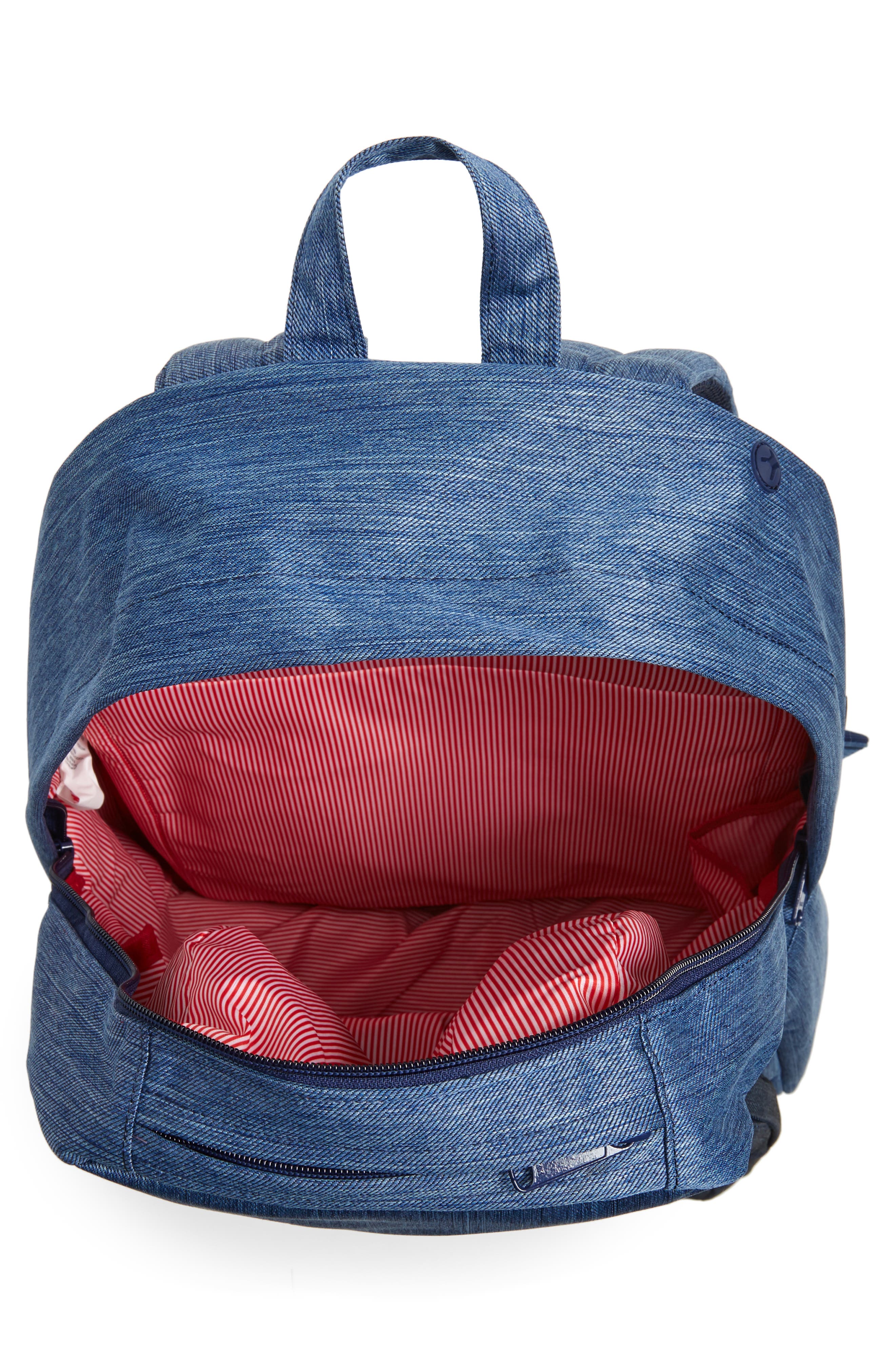 Pop Quiz Backpack, Alternate, color, FADED DENIM/ INDIGO DENIM