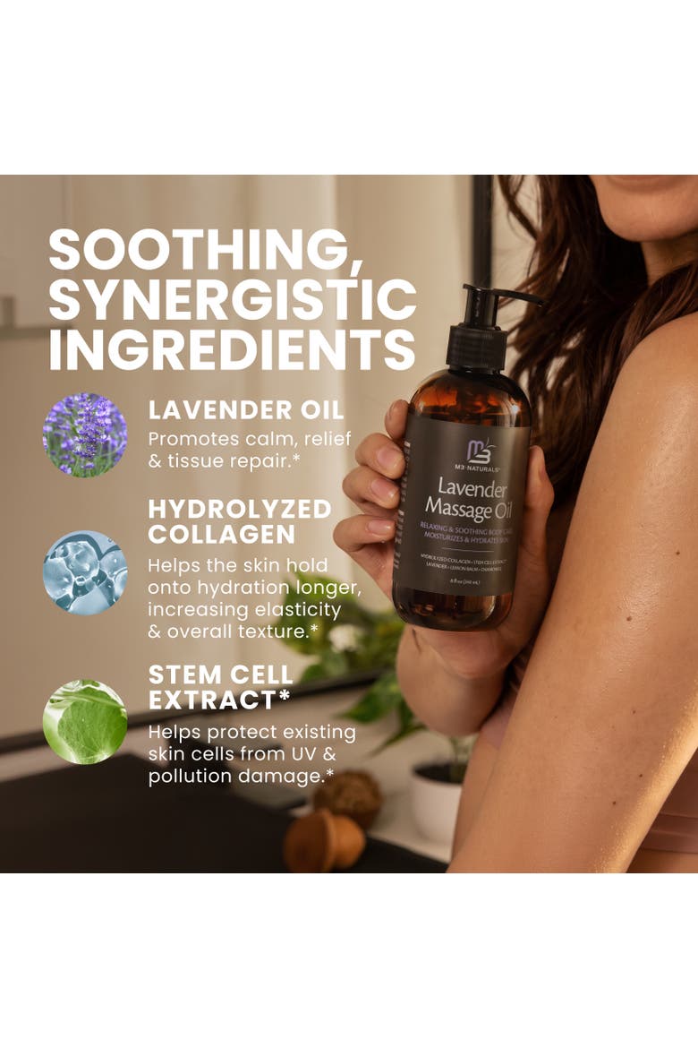 Relaxing Massage Oil, Lavender, 8fl oz, Alternate, color, None