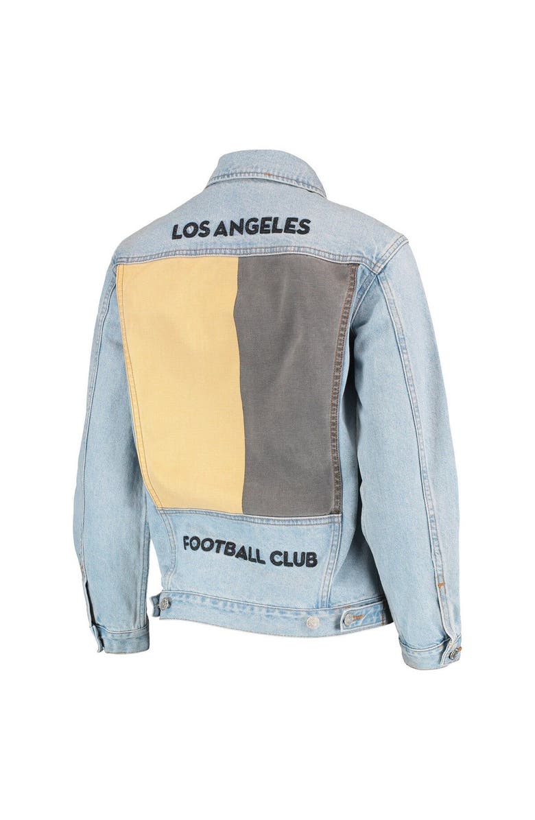 THE WILD COLLECTIVE Women's The Wild Collective Blue LAFC Print Denim Button-Up Jacket, Alternate, color,