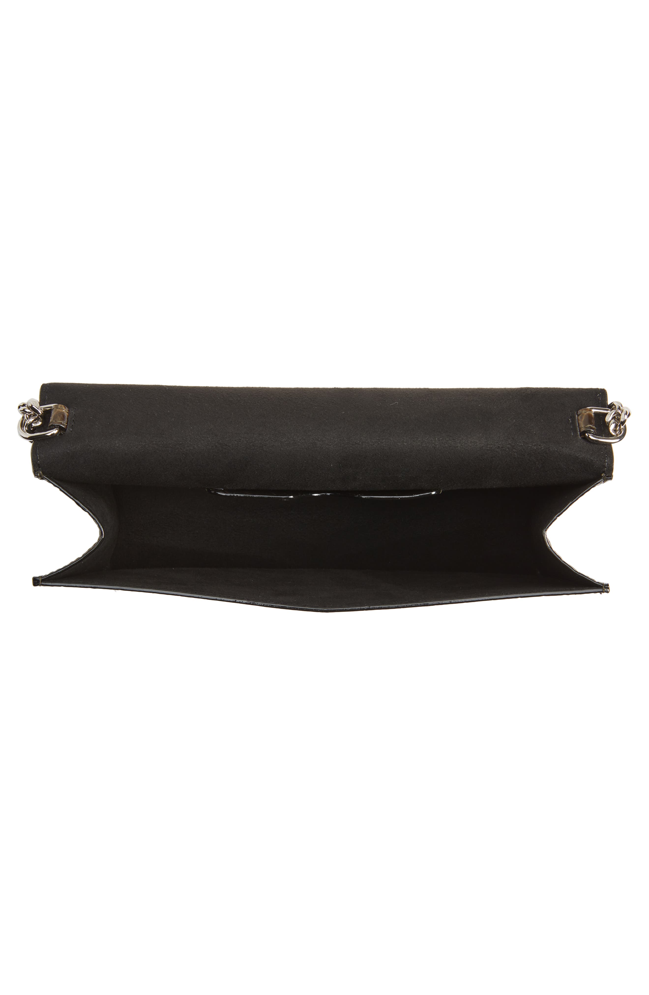 McQueen Alexander McQueen Medium Skull Croc Embossed Leather Crossbody Bag, Alternate, color, 