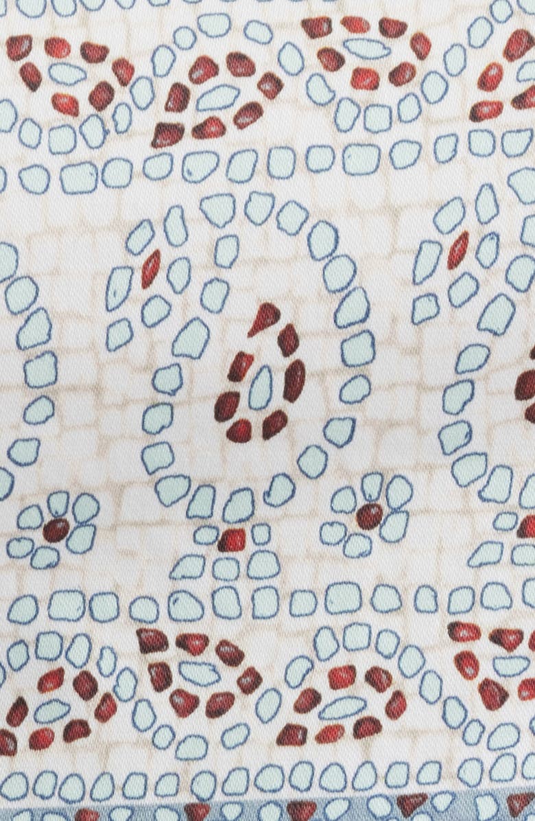 Hill House Home The Anya Paisley Print Crop Tank, Alternate, color, Gemstone Mosaic Dusty Blue