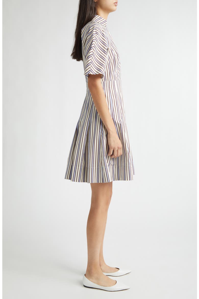 Stripe Cotton Dress, Alternate, color, CREAM MULTI
