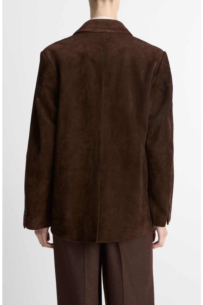 Suede Blazer, Alternate, color, CHOCOLATE